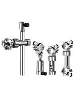 Комплект рыболовных креплений металлических (крепление для держателя, крепление зонта, кронштейны под миску и садок)