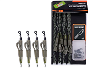 Карповый монтаж lead core 100см 45lb с безопасной клипсой (4 шт )